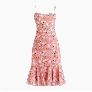 J. CREW PINK FLORAL SUMMER DRESS